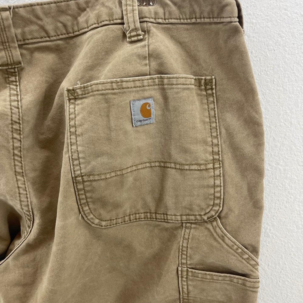 Carhartt Hiking Pants Women 16 Duck Tan Original Fit Gorpcore Granola Girl - Picture 6 of 10